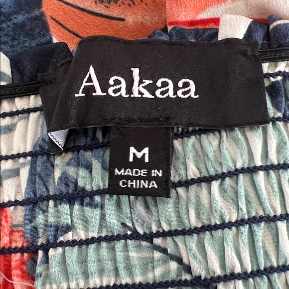 AAKKA - Smocked Floral Off-Shoulder Maxi Dress - Picture 2 of 7